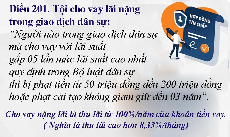 Thế nào là cho vay nặng lãi? tín dụng đen là gì?