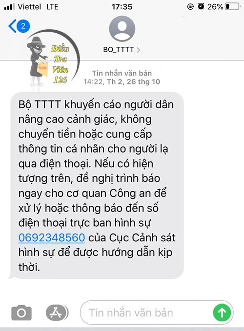 Đường dây nóng tố cáo lừa đảo qua điện thoại