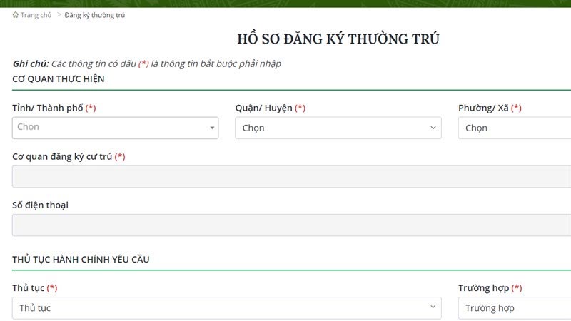 Cách đăng ký khai báo tạm trú online cho người Việt Nam