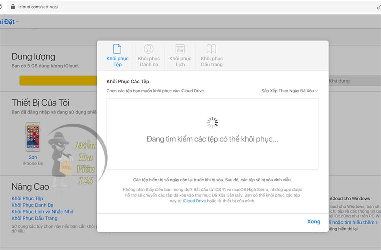 Cách khôi phục ảnh đã xóa vĩnh viễn trên iPhone bằng iCloud