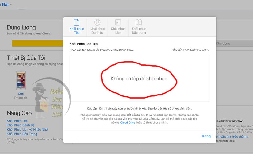 Cách khôi phục ảnh đã xóa vĩnh viễn trên iPhone bằng iCloud