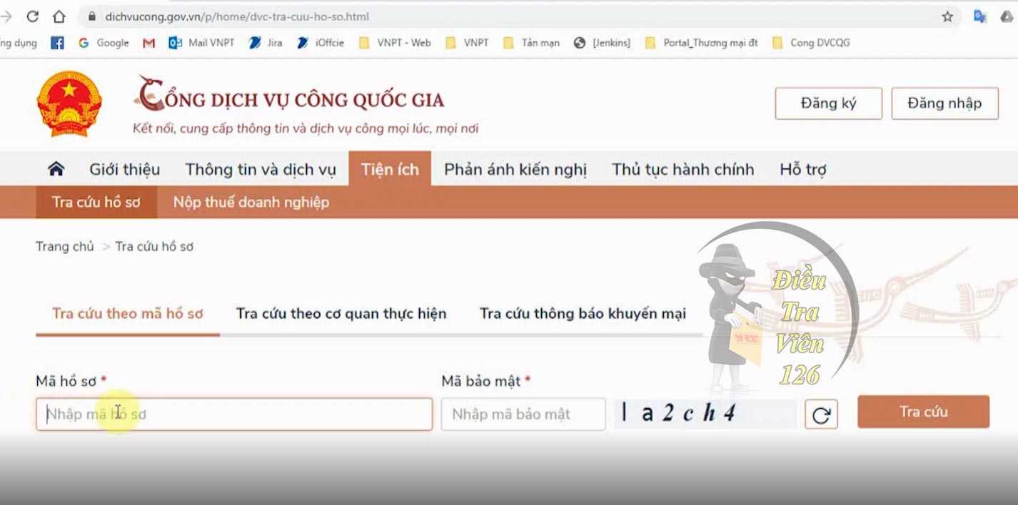 Tra cứu thẻ căn cước công dân gắn chip online