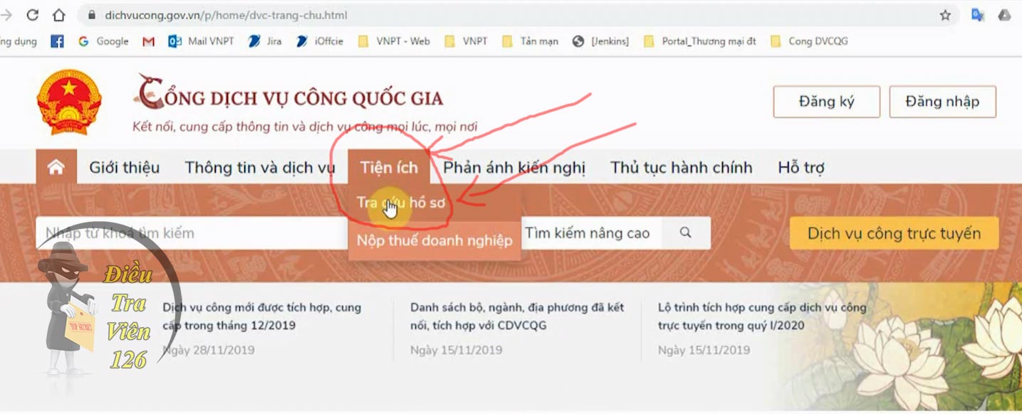 Tra cứu thẻ căn cước công dân gắn chip online