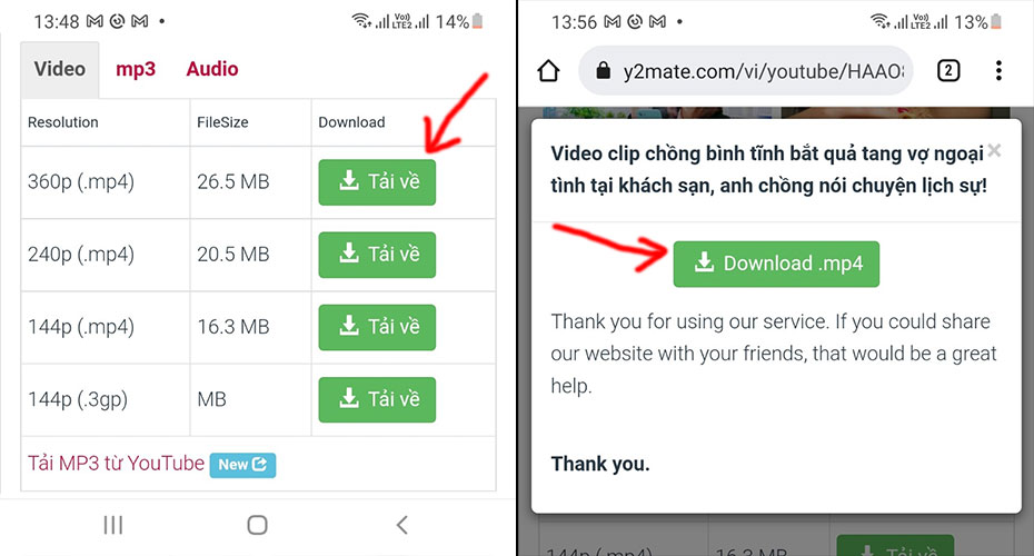Cách tải video trên YouTube về điện thoại Android
