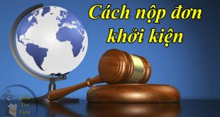 Cách nộp đơn khởi kiện, thủ tục nộp hồ sơ khởi kiện vụ án dân sự