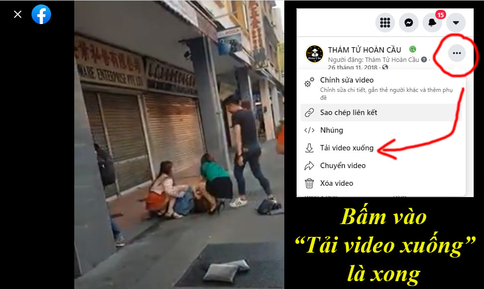 Cách tải video trên Facebook về máy tính không cần phần mềm