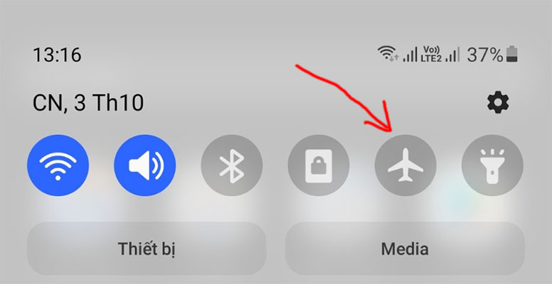Cách tắt chế độ máy bay trên điện thoại Android