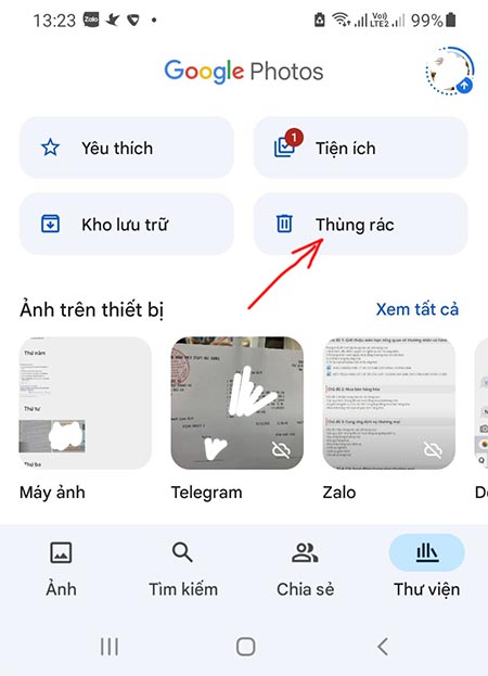 Cách khôi phục ảnh đã xóa vĩnh viễn trên Android bằng Google Photo