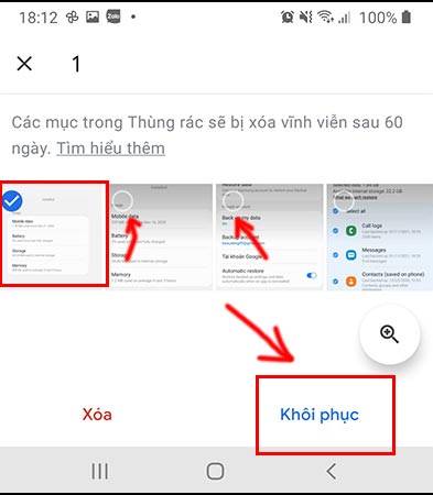Cách khôi phục ảnh đã xóa vĩnh viễn trên Android bằng Google Photo
