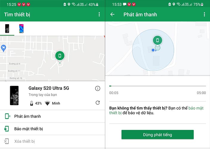 Tìm vị trí số điện thoại qua internet