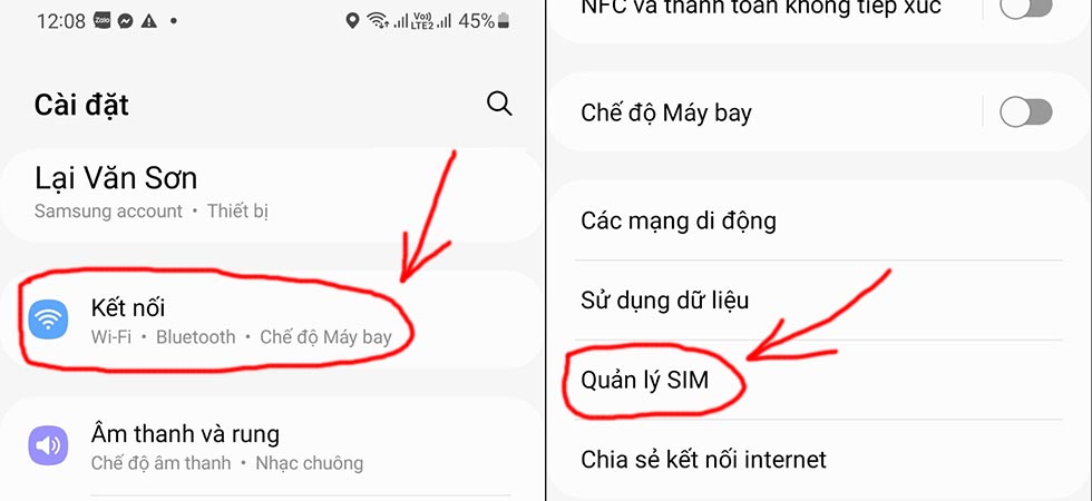 Cách cài đặt và sử dụng eSIM cho Samsung