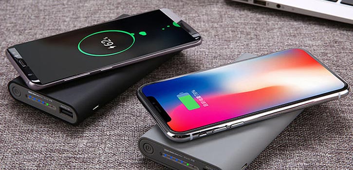 Sạc pin dụ phòng không dây cho điện thoại iPhone (iOS)