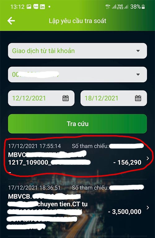Hướng dẫn cách tra soát trực tuyến Vietcombank