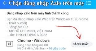 Cách chặn đăng nhập Zalo trên máy tính và thiết bị khác