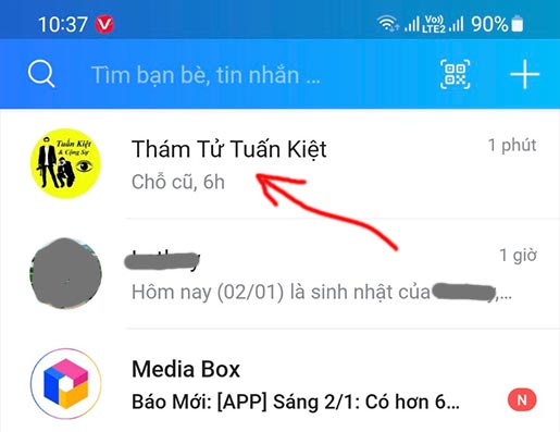 Cách xem nhật ký Zalo của người khác trên điện thoại