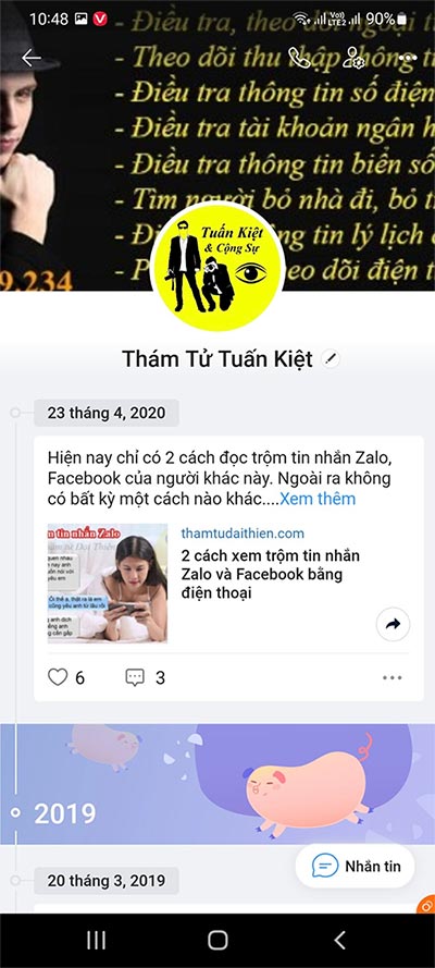 Cách xem nhật ký Zalo của người khác trên điện thoại