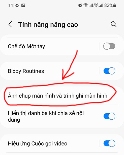 Cài đặt trình ghi màn hình cho điện thoại Samsung