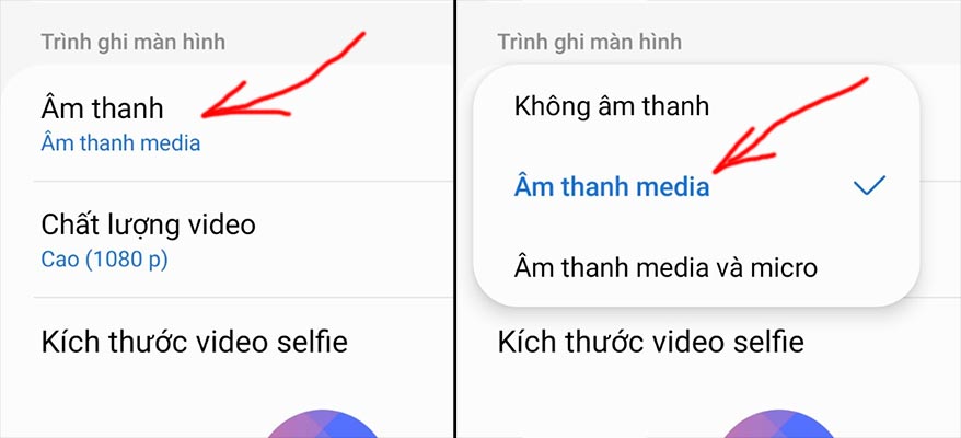 Cài đặt trình ghi màn hình cho điện thoại Samsung