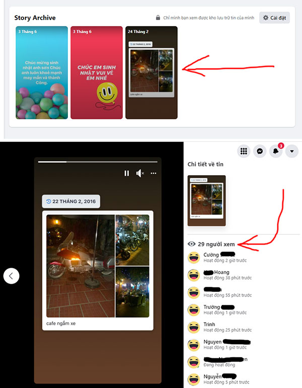 Làm sao để biết người lạ xem story trên Facebook là ai trên máy tính?
