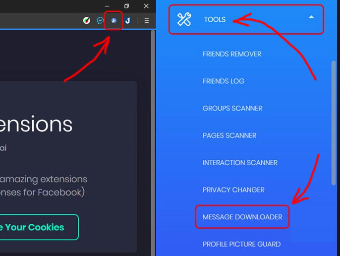 Cách sử dụng Multiple Tools for Messenger trên máy tính