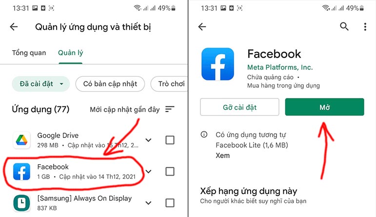 Cách mở ứng dụng ẩn trên CH Play