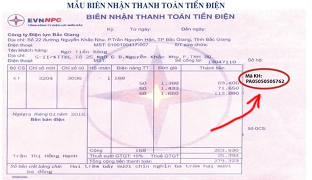 Cách tra cứu tìm mã khách hàng tiền điện trên toàn quốc