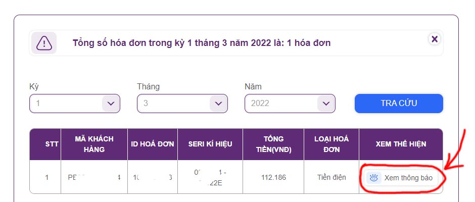 Cách tra cứu xem hóa đơn tiền điện bằng mã khách hàng