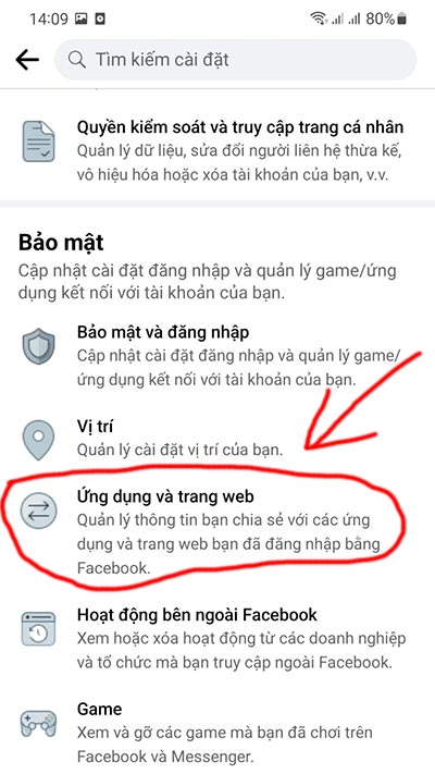 Cách xem các ứng dụng đã đăng nhập bằng Facebook