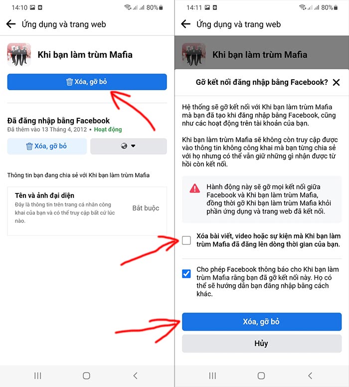 Cách xóa các tài khoản đã đăng nhập trên Facebook
