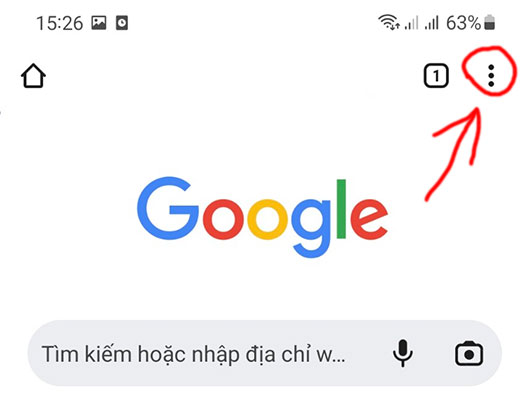 Cách xóa lịch sử tìm kiếm trên Google Chrome Android