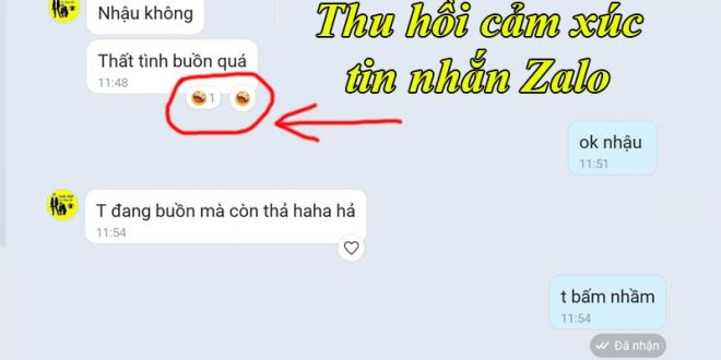 Cách xóa biểu tượng cảm xúc trên Zalo trên máy tính