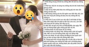 Lấy chồng Hàn Quốc phải ký hợp đồng hôn nhân?