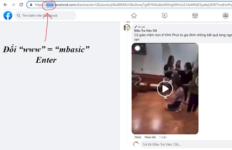 Cách tải video trên comment Facebook về máy tính để bàn, laptop