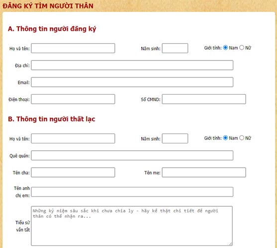 Cách tìm người thân bỏ nhà đi, mất tích, đi lạc, mất liên lạc đã lâu